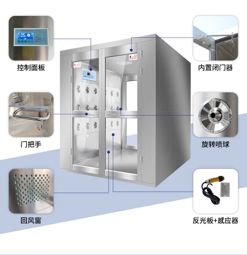 肥城非标双人风淋门