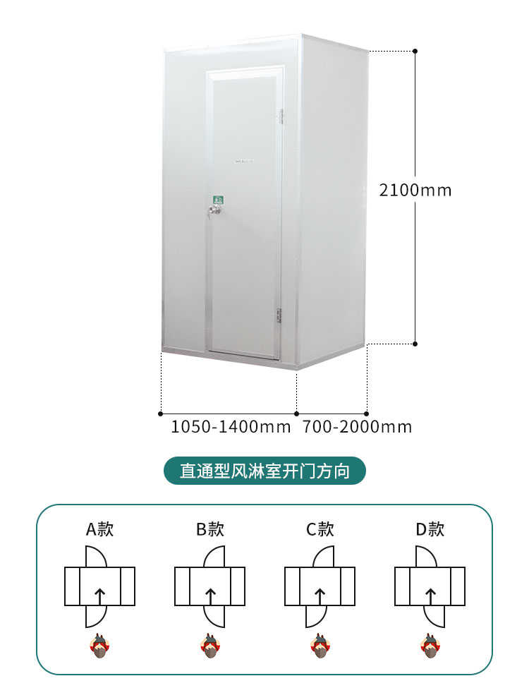 天津不锈钢双侧吹风风淋室